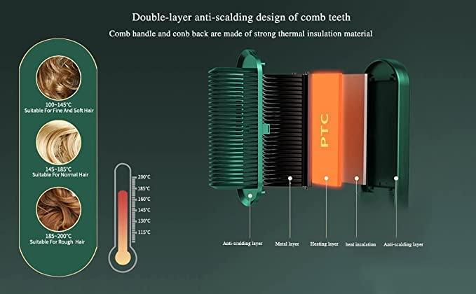 Electric Hair Straightener Comb Brush