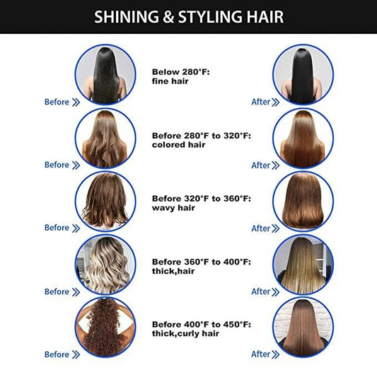 Electric Hair Straightener Comb Brush