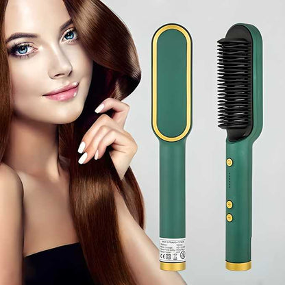 2-in-1 Professional Electric Hair Straightener Comb Brush