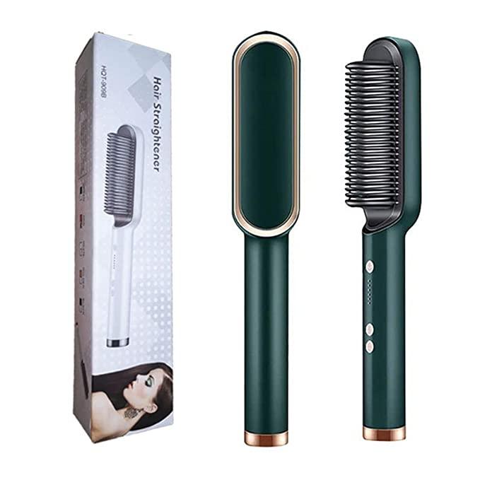 2-in-1 Professional Electric Hair Straightener Comb Brush